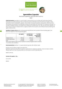 Sanct Bernhard Spermidine Capsules