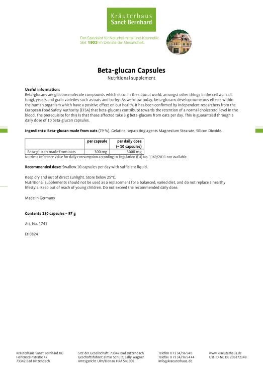 Sanct Bernhard Beta-Glucan-Capsules