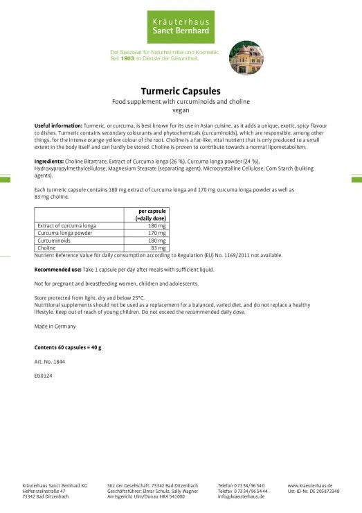 Sanct Bernhard Turmeric Capsules