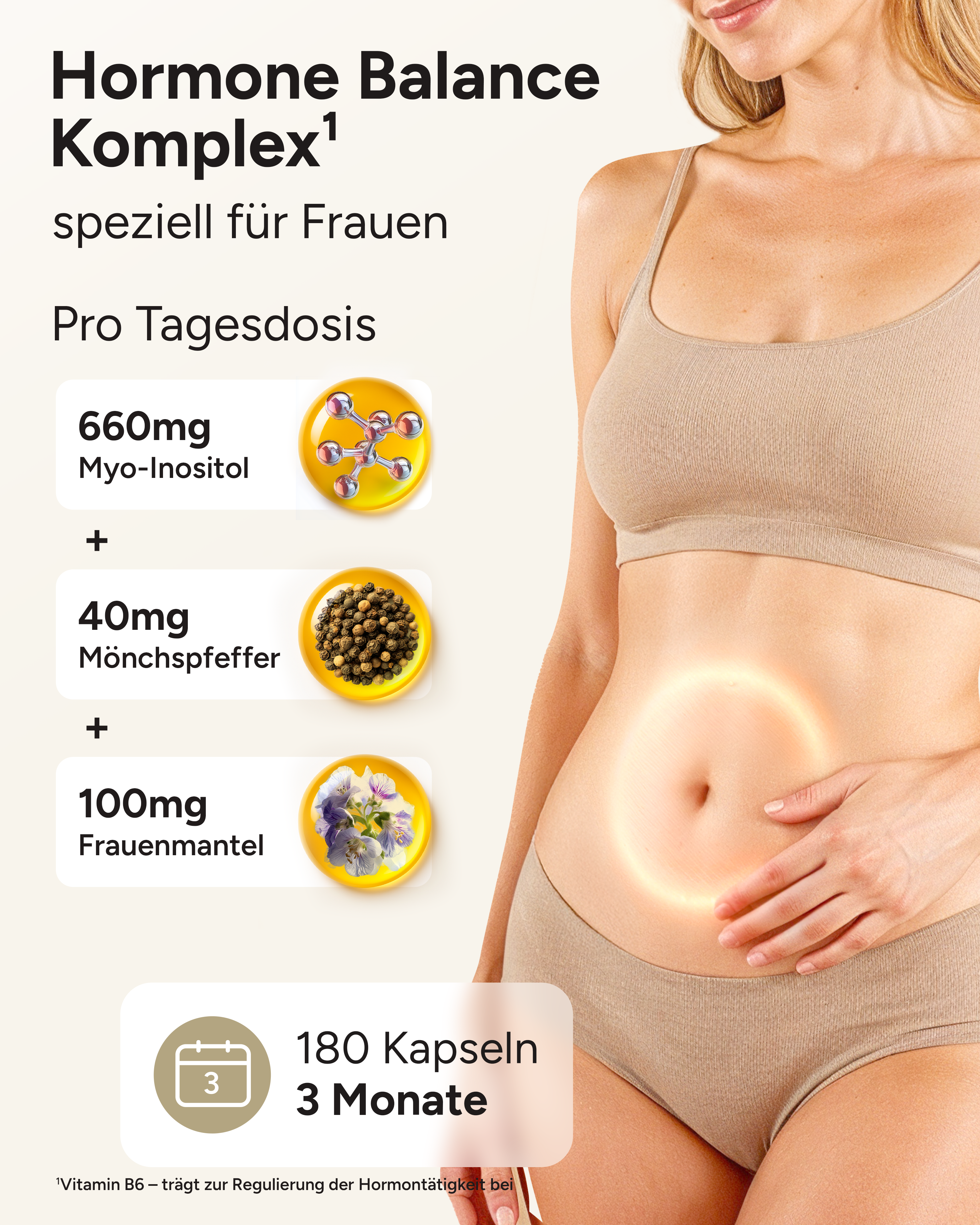 Hormella PMS Komplex - Myo-Inositol, Mönchspfeffer und OPC