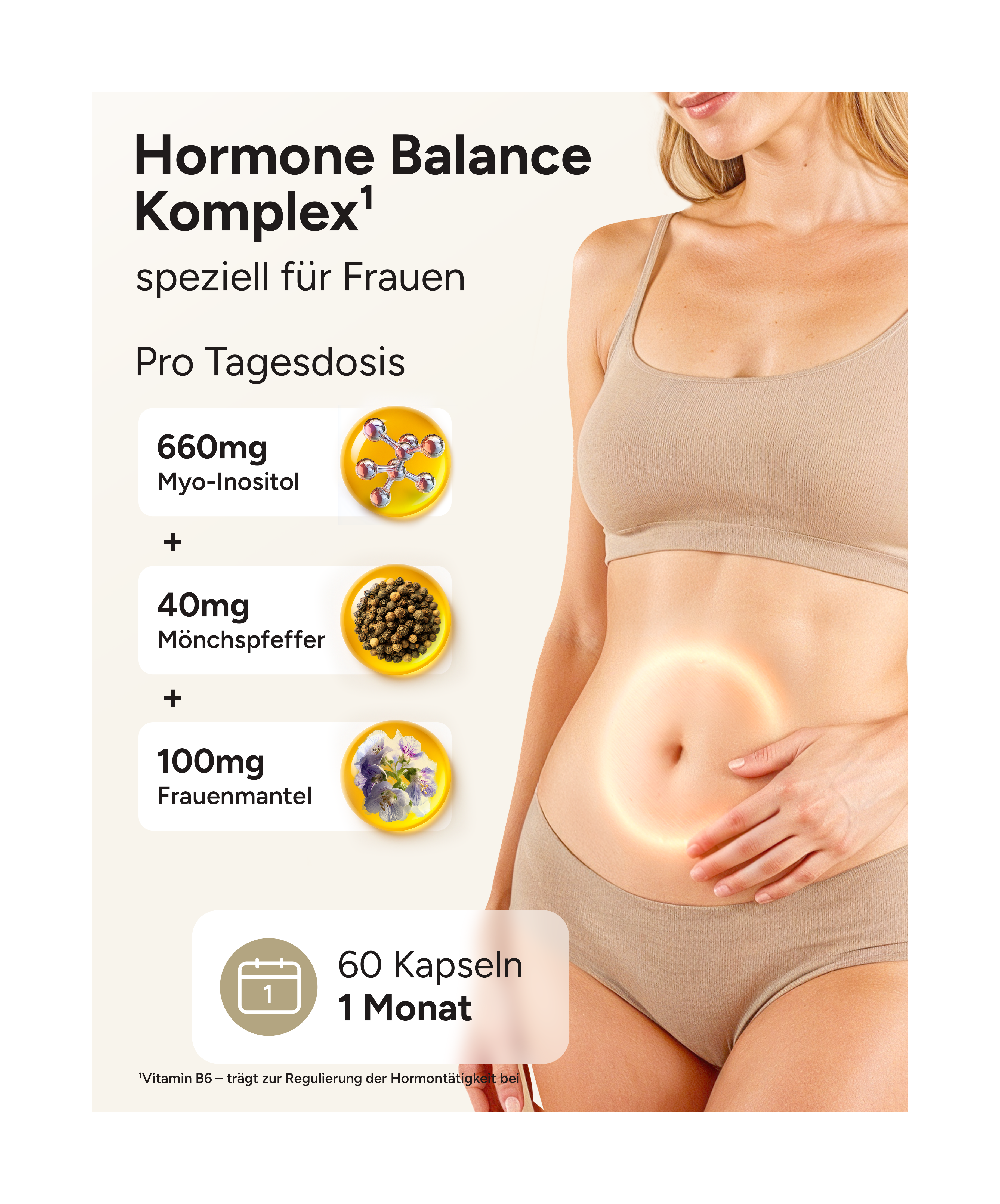 Hormella PMS Komplex - Myo-Inositol, Mönchspfeffer und OPC