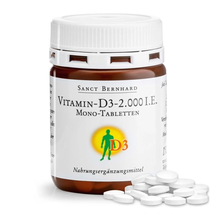Sanct Bernhard Vitamin D3-2,000 I.U. Mono-Tablets