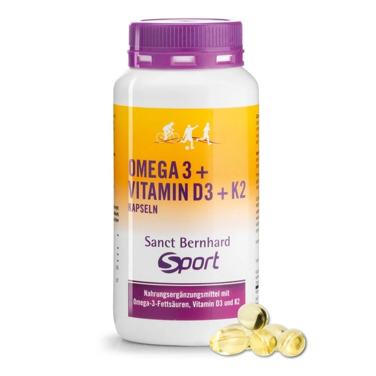 Sanct Bernhard Sport Omega-3+Vitamin-D3+K2 Capsules