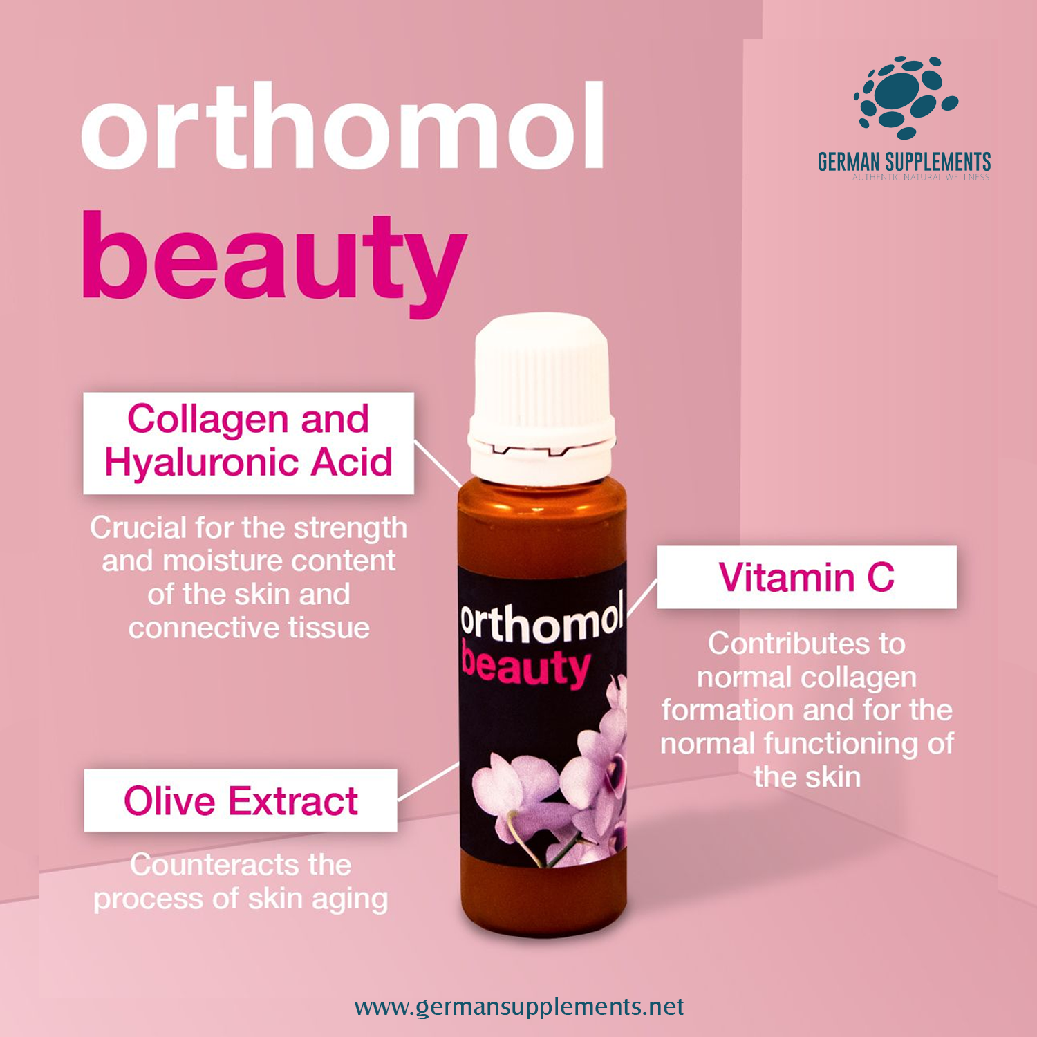 Orthomol, Beauty, 30 Vials