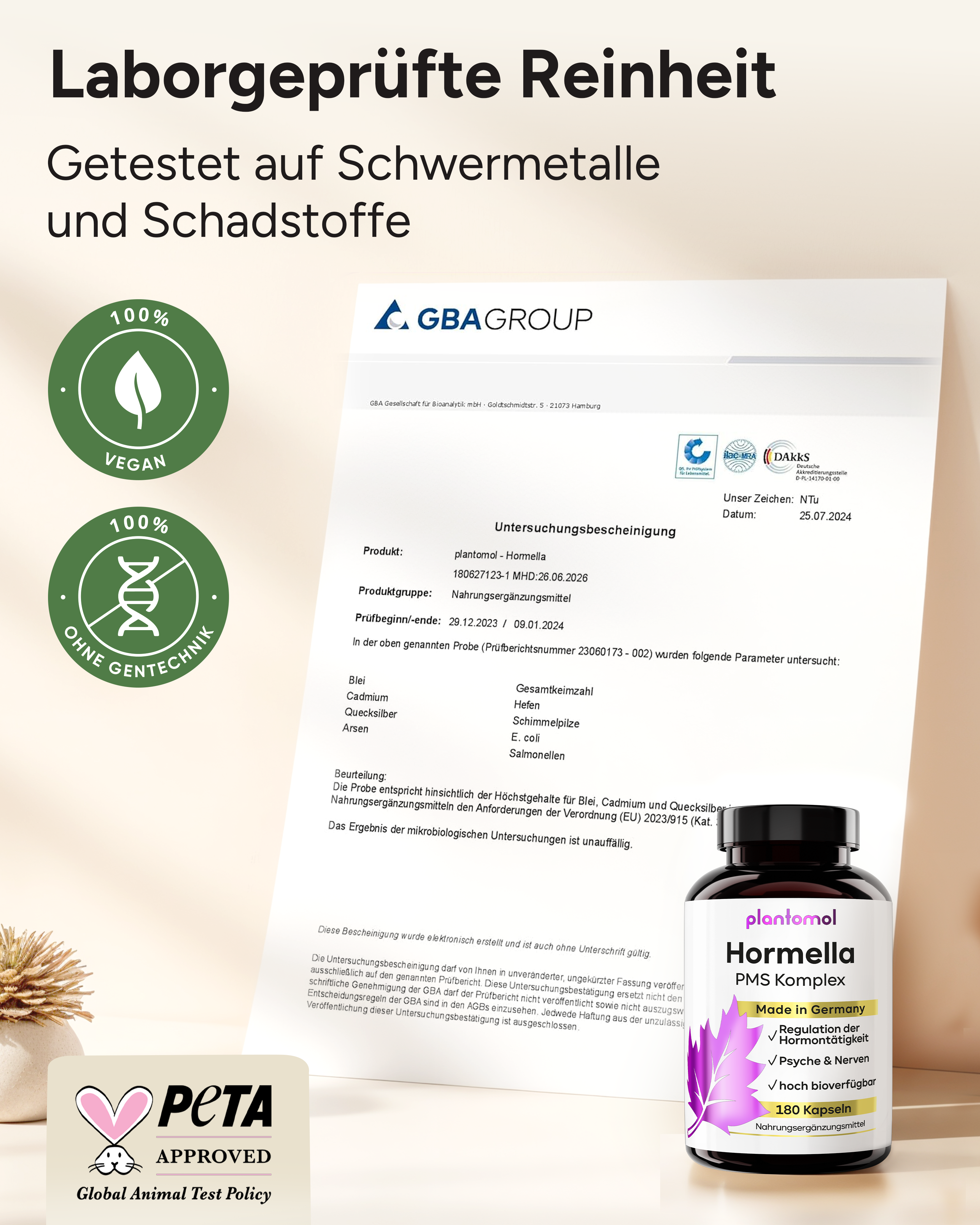 Hormella PMS Komplex - Myo-Inositol, Mönchspfeffer und OPC