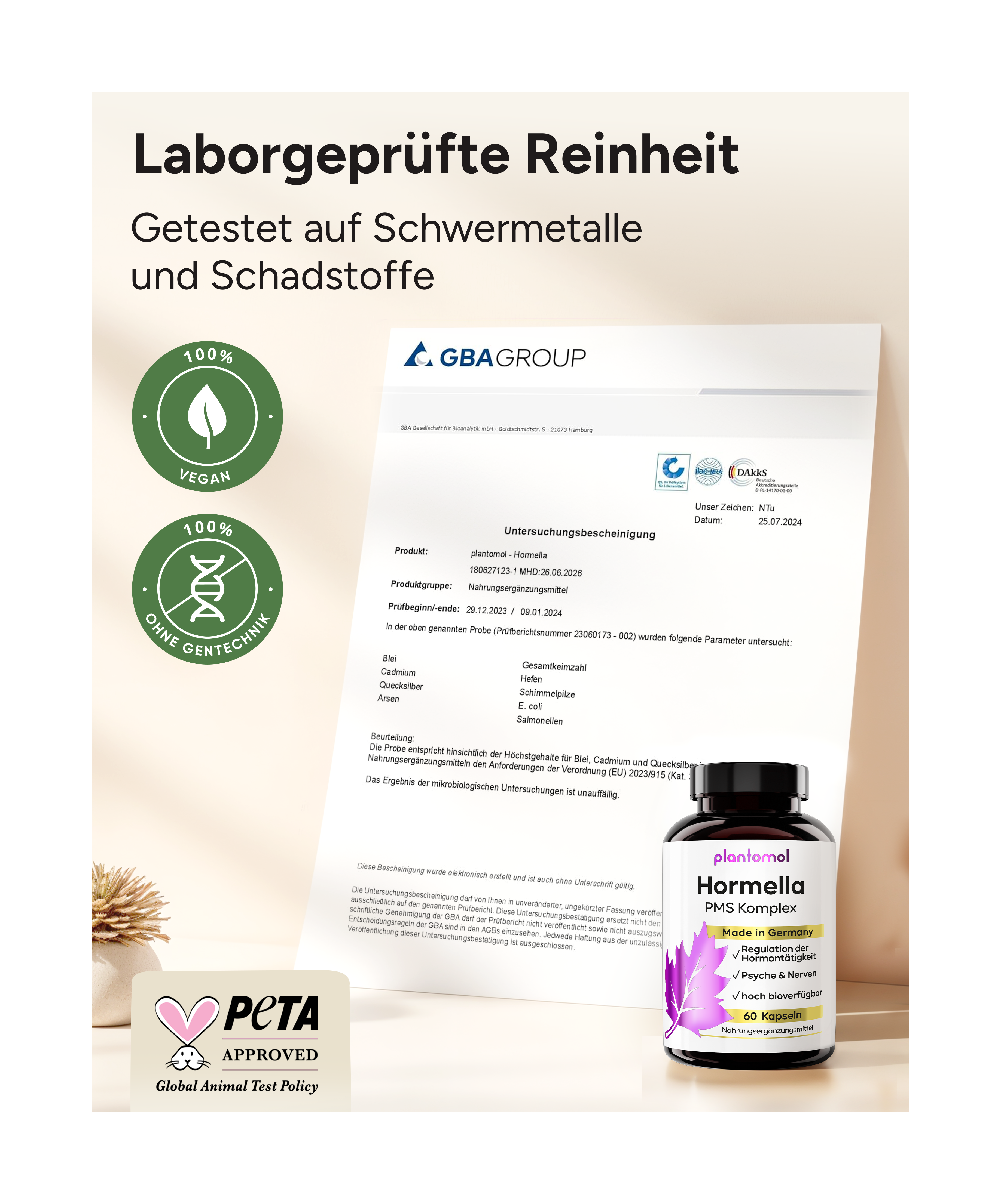 Hormella PMS Komplex - Myo-Inositol, Mönchspfeffer und OPC