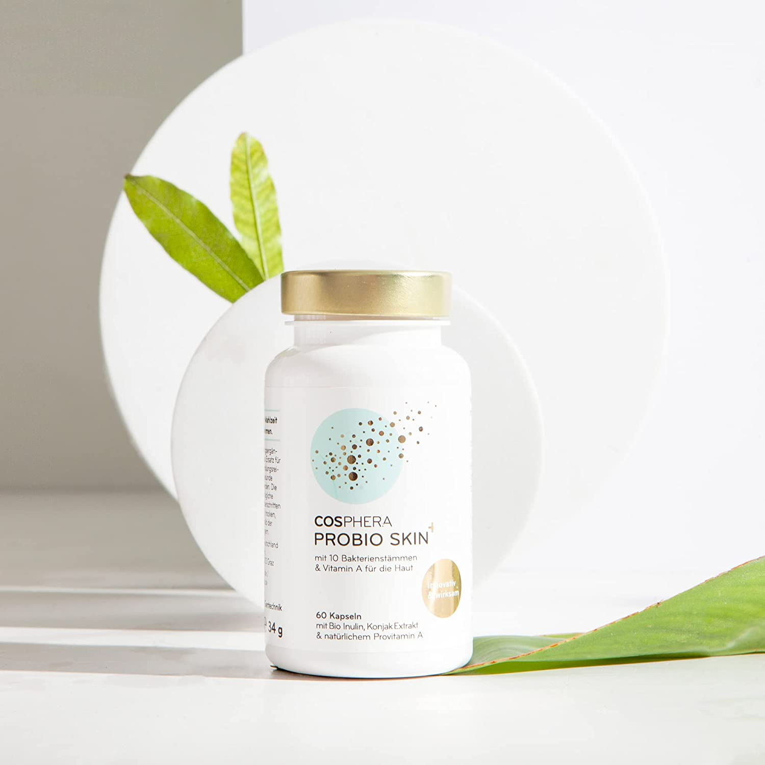 Cosphera Probio Skin Capsules, High Dose, Vegan I Probiotics & Prebiotics