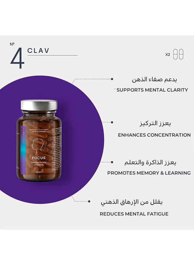 Focus Cognitive Enhancer - 60 Capsules