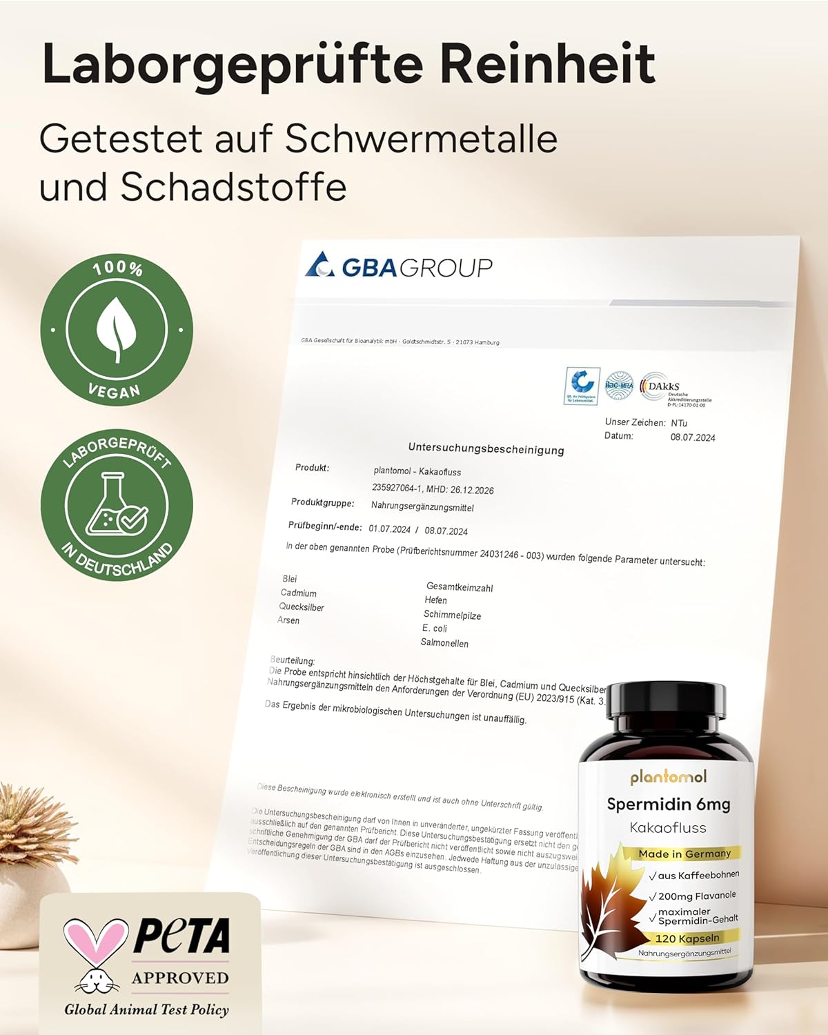 بلانتومول (كاكاو فلوكس) سبيرميدين 6 ملغ