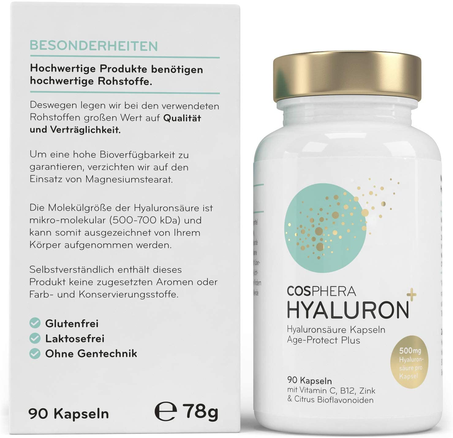 Cosphera Hyaluronic acid Capsules high dose with 500mg