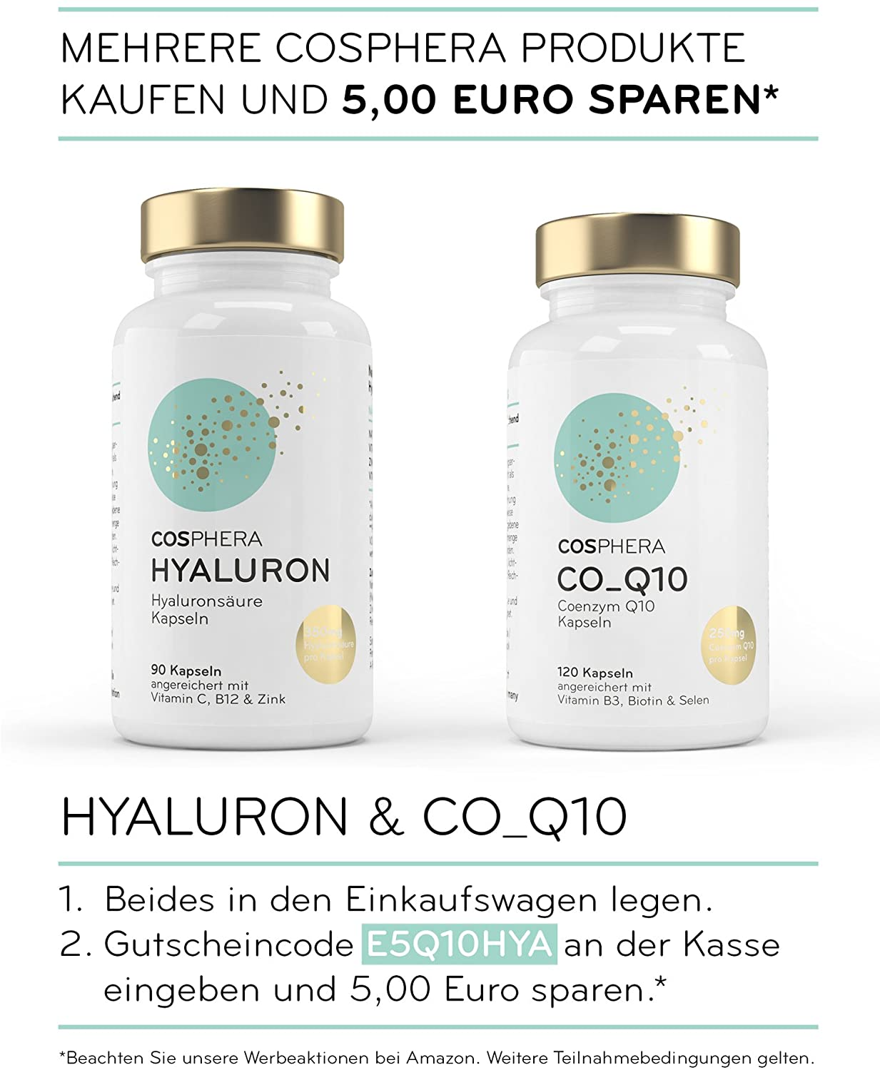 Cosphera Coenzyme Q10 - High Dose with 250mg per Capsule 120 Vegan Capsules.