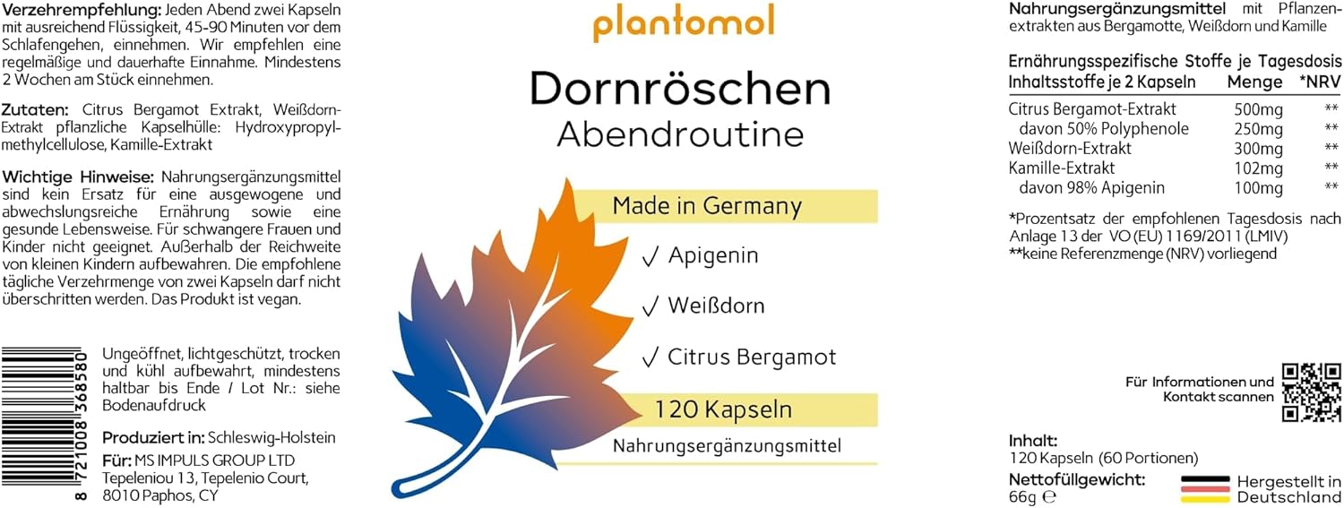 بلانتومول دورنروشين (مركب الحمضيات، 120 كبسولة)