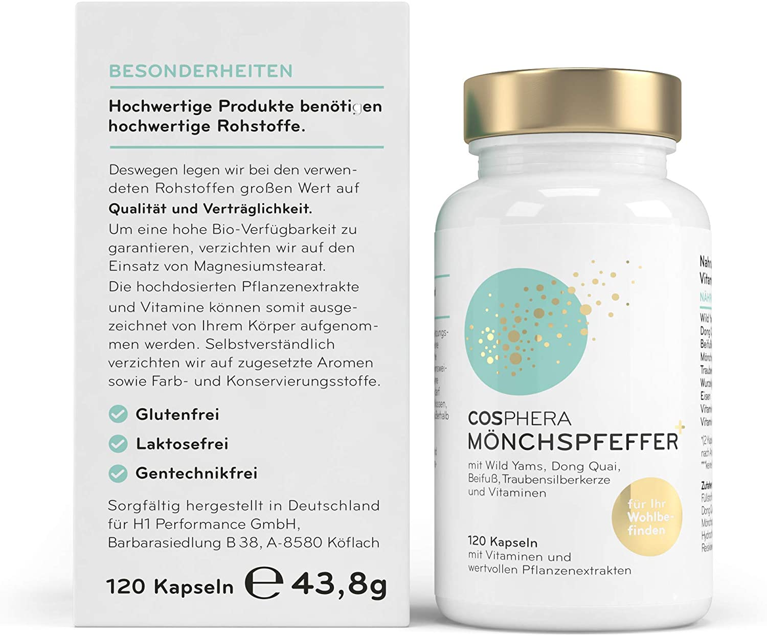 Cosphera Monk Pepper Capsules High Dosage (120 Capsules)