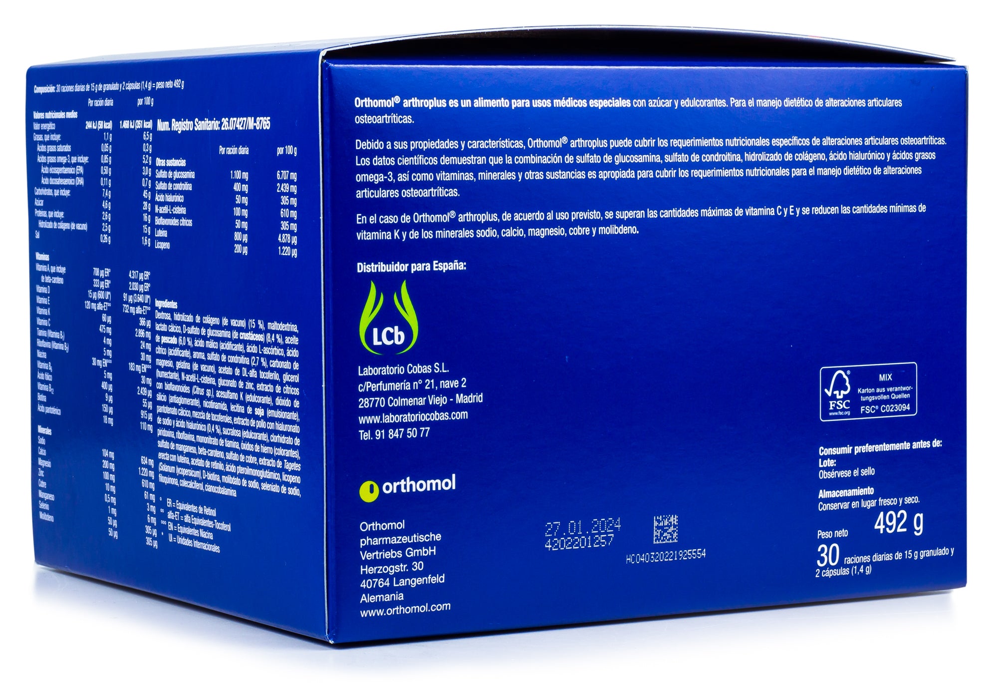 Orthomol, Arthro Plus, 30 tablets