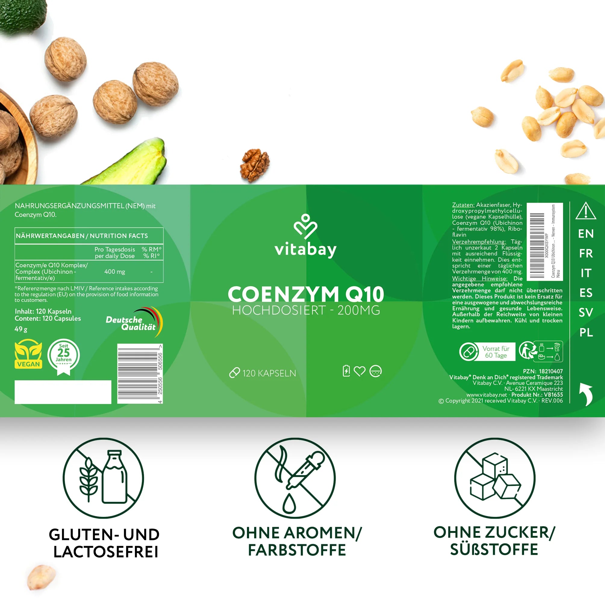 Vitabay Coenzyme Q10 Depot 200 mg - 120 vegan capsules