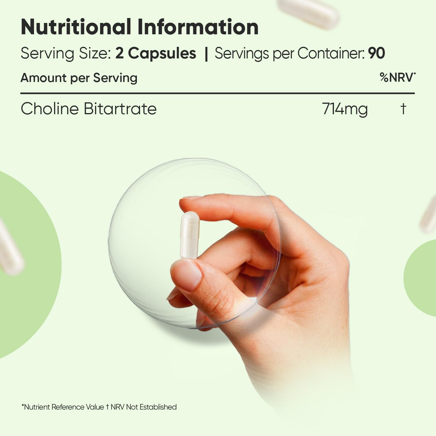 مكمل كولين بيطرطرات من ويِت وورلد 714 ملجم | 180 كبسولة | تكفي 3 أشهر | غير معدل وراثيًا وخالٍ من الجلوتين | يساهم الكولين في الحفاظ على وظائف الكبد الطبيعية (وفقًا لمزاعم الهيئة الأوروبية لسلامة الأغذية)