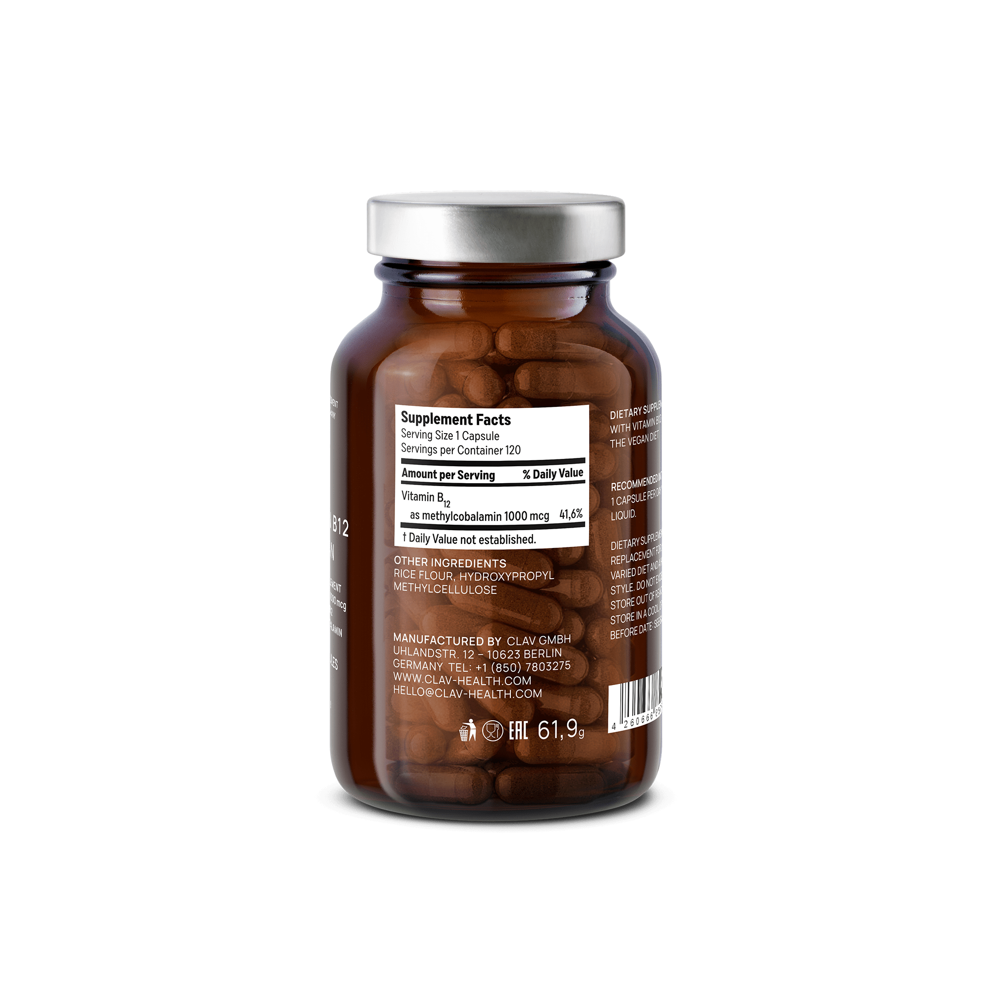 Vitamin B12 | 1000mcg Methylcobalamin
