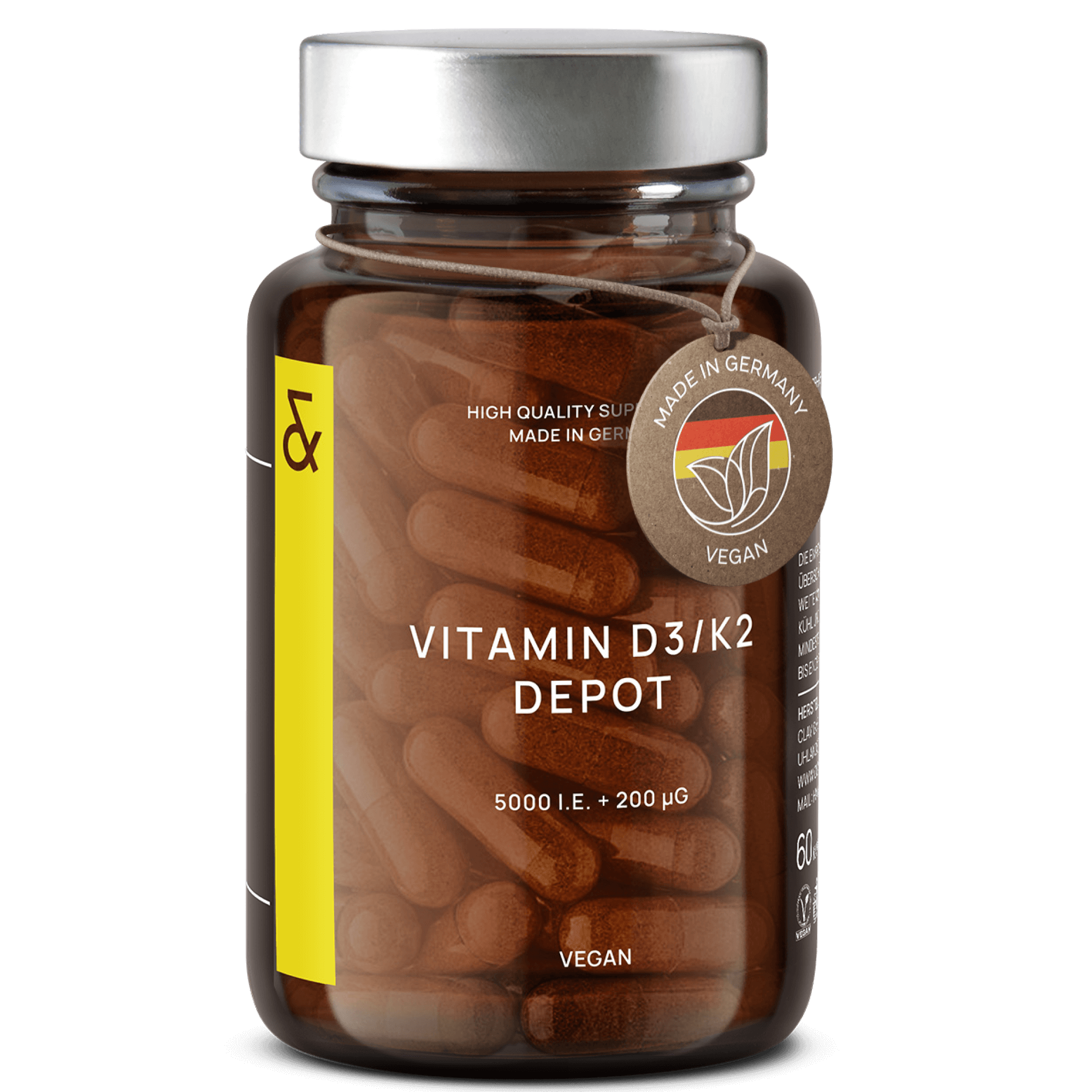 Vitamin D3 K2 | with 5000 I.U. D3 + 200mcg K2
