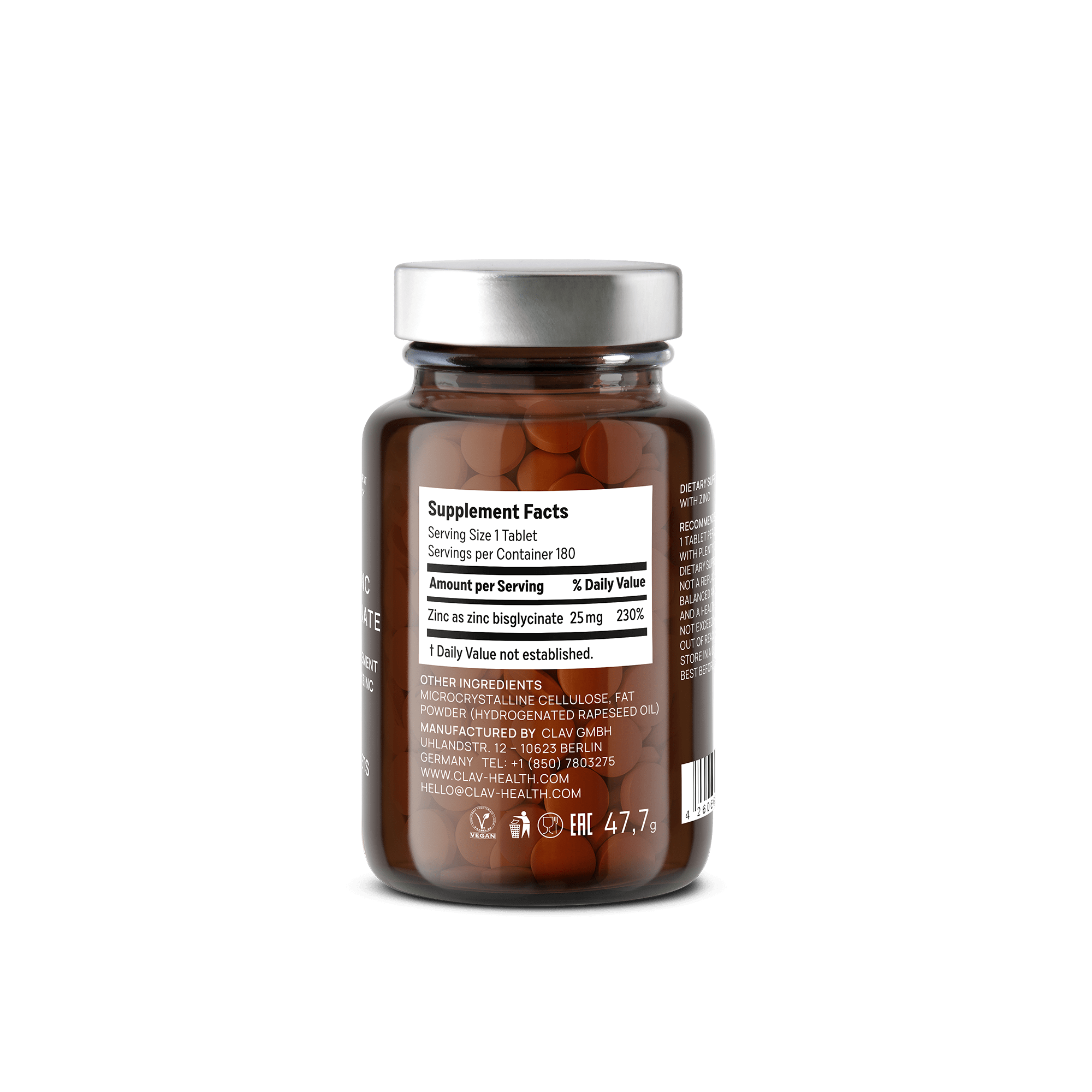 Zinc Bisglycinat 25mg