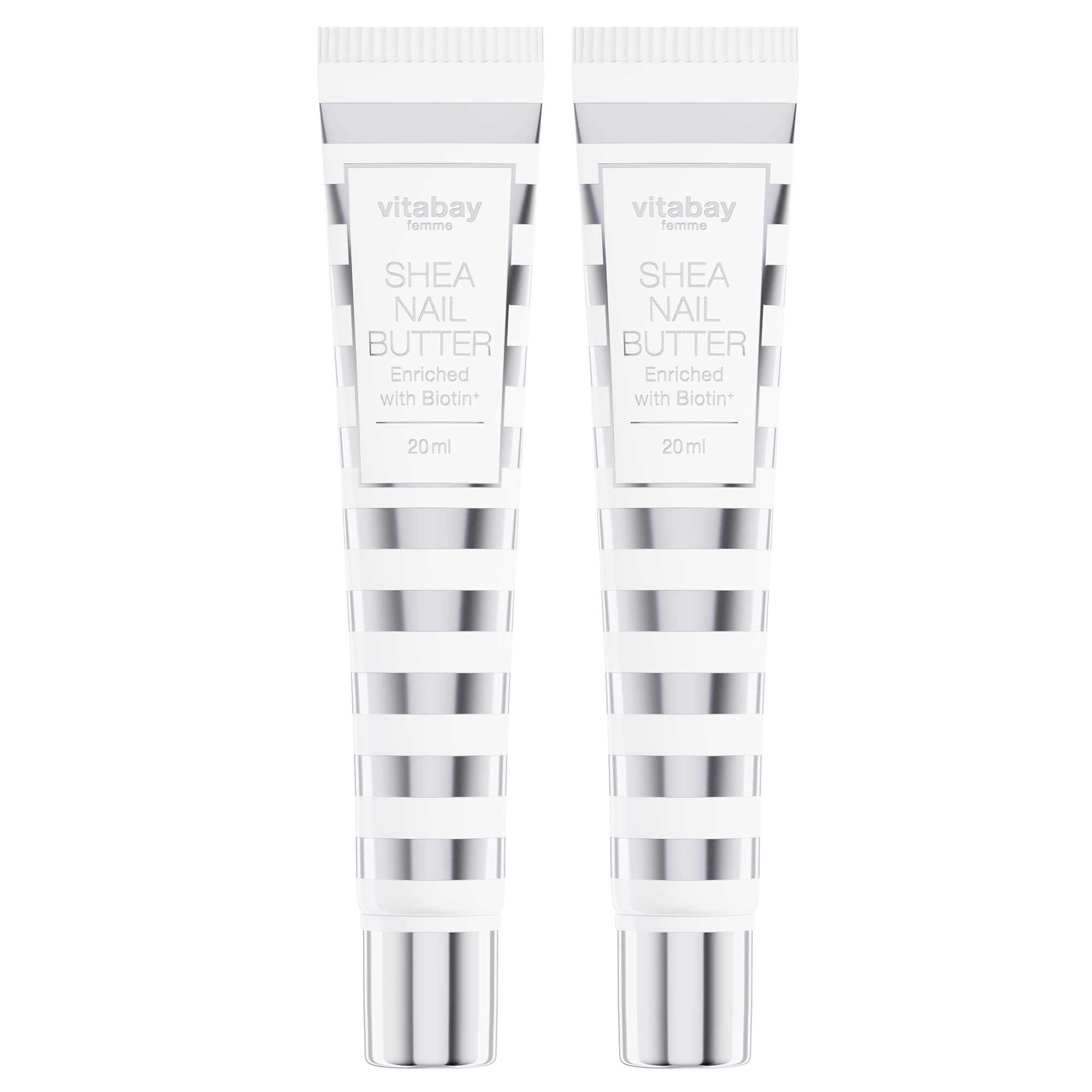 Shea Nail Butter (2er Pack) - Pflegende Nagelcreme mit Biotin (Vitamin B7) - gegen trockene & brüchige Nägel