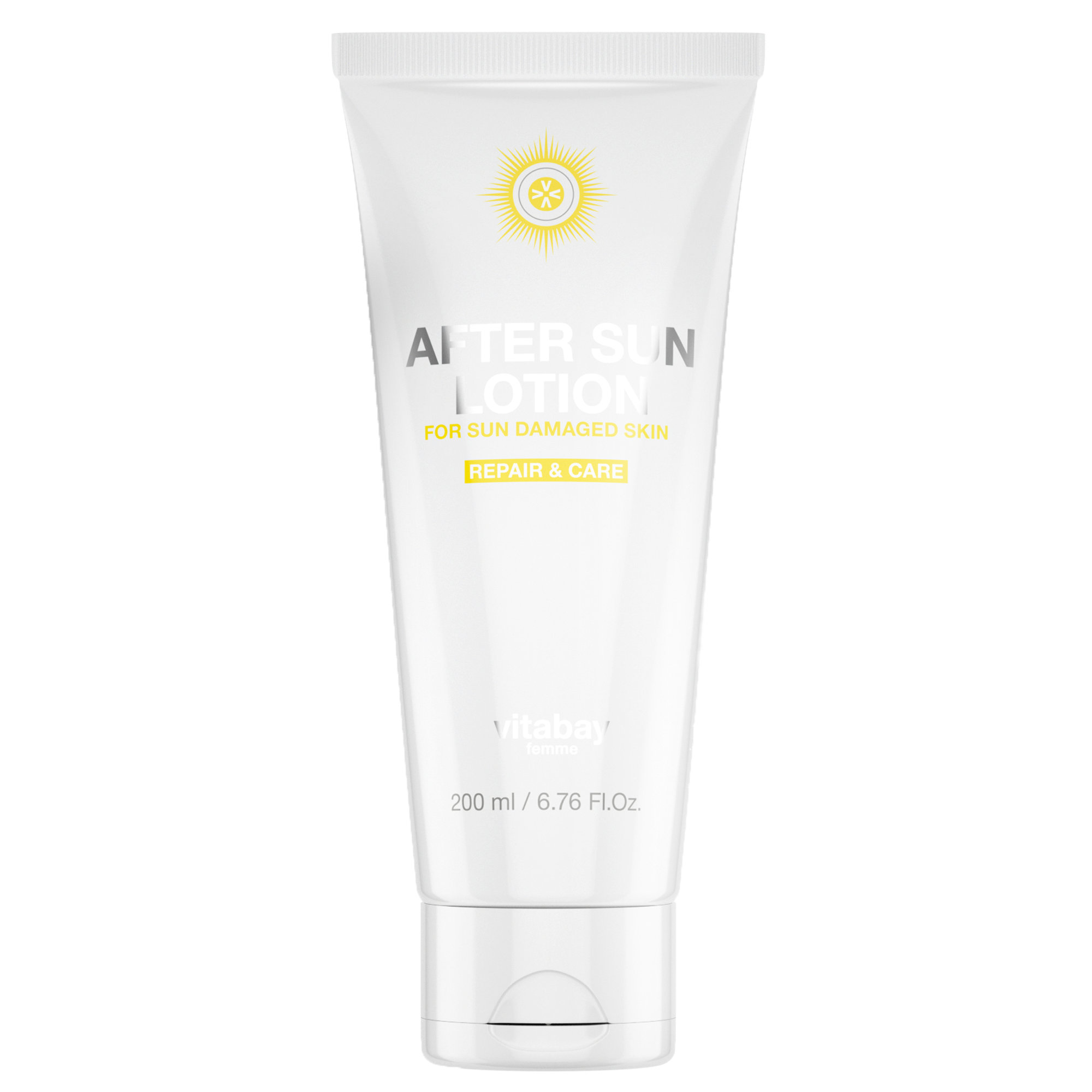 After Sun Lotion 200ml - Pflege nach dem Sonnenbad mit beruhigender Aloe Vera, Panthenol, Mandelöl