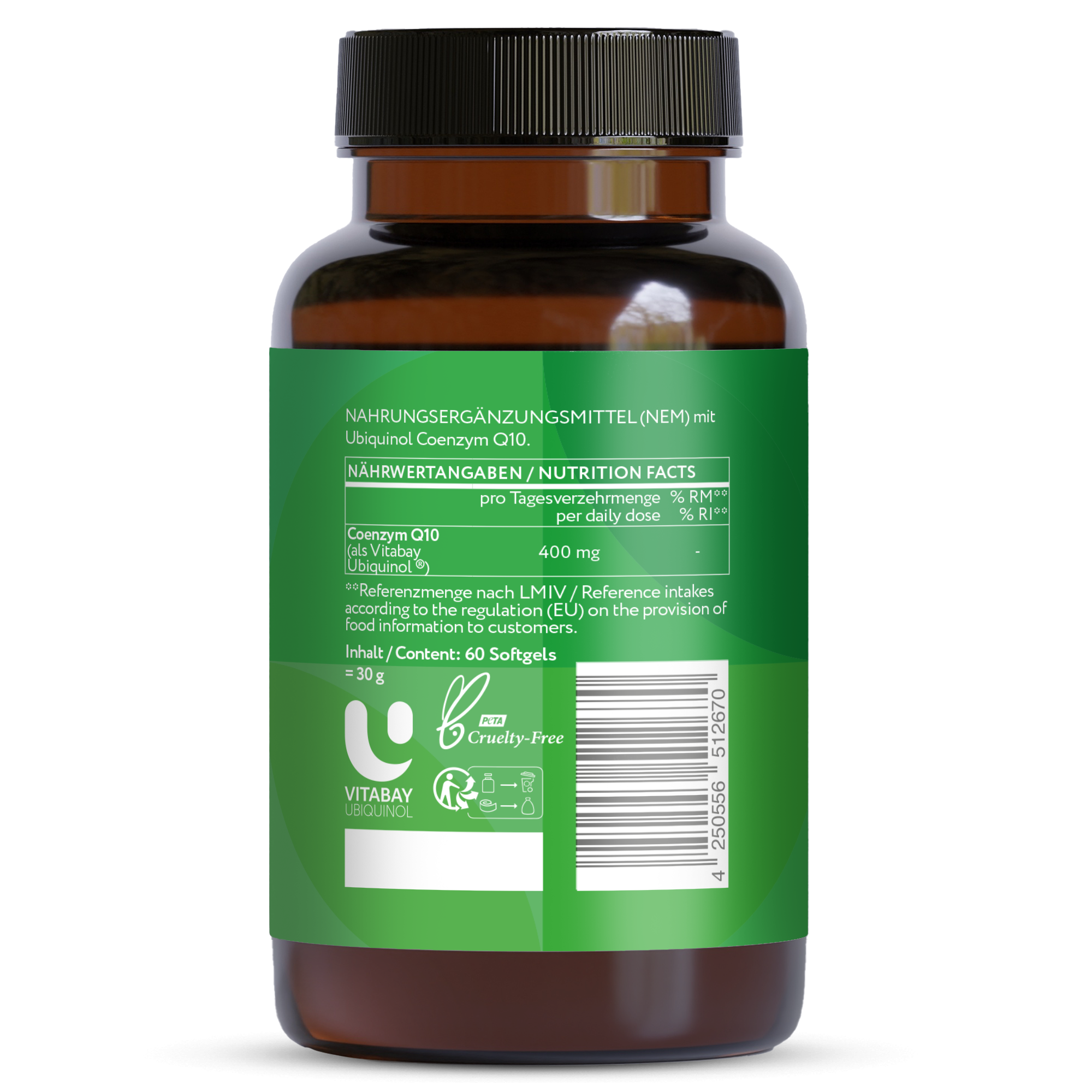 Coenzyme Q10 Ubiquinol 200 mg Bioactive - 60 Softgels