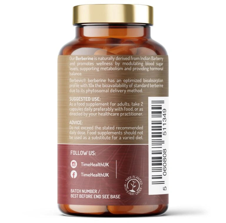 Time Health Berberine Phytosome® - امتصاص معزز 10 أضعاف