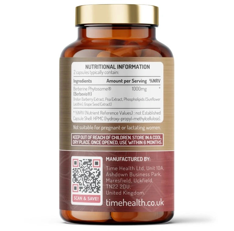 Time Health Berberine Phytosome® – 10X Enhanced Absorption