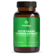 Roter Panax Ginseng Extrakt 600 mg - 120 vegane Kapseln
