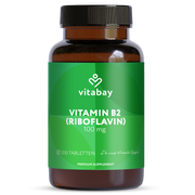 Vitamin B2 Riboflavin 100 mg  - 200 vegane Tabletten