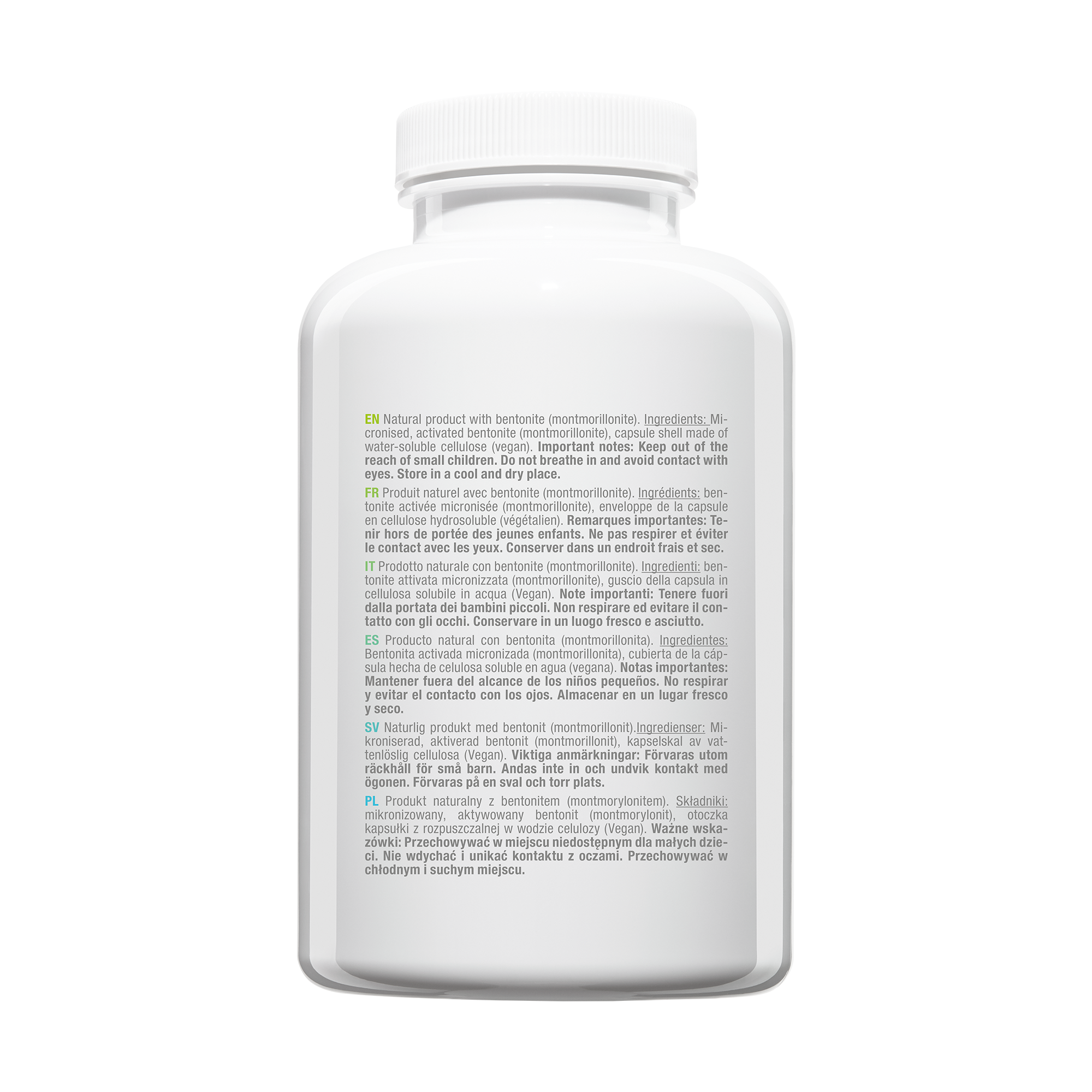 Bentonit 800 - Vegane Kapseln