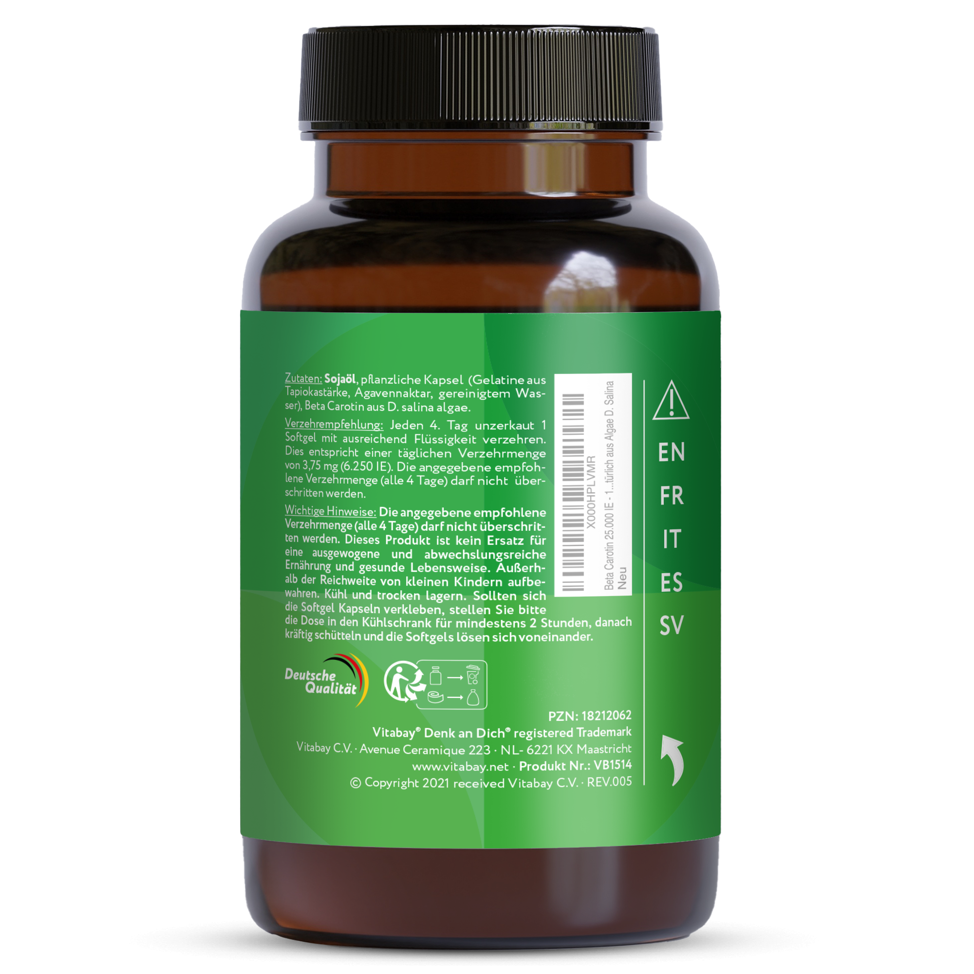 Beta Carotene 25,000 I.U. Depot - 180 Vegan Softgels