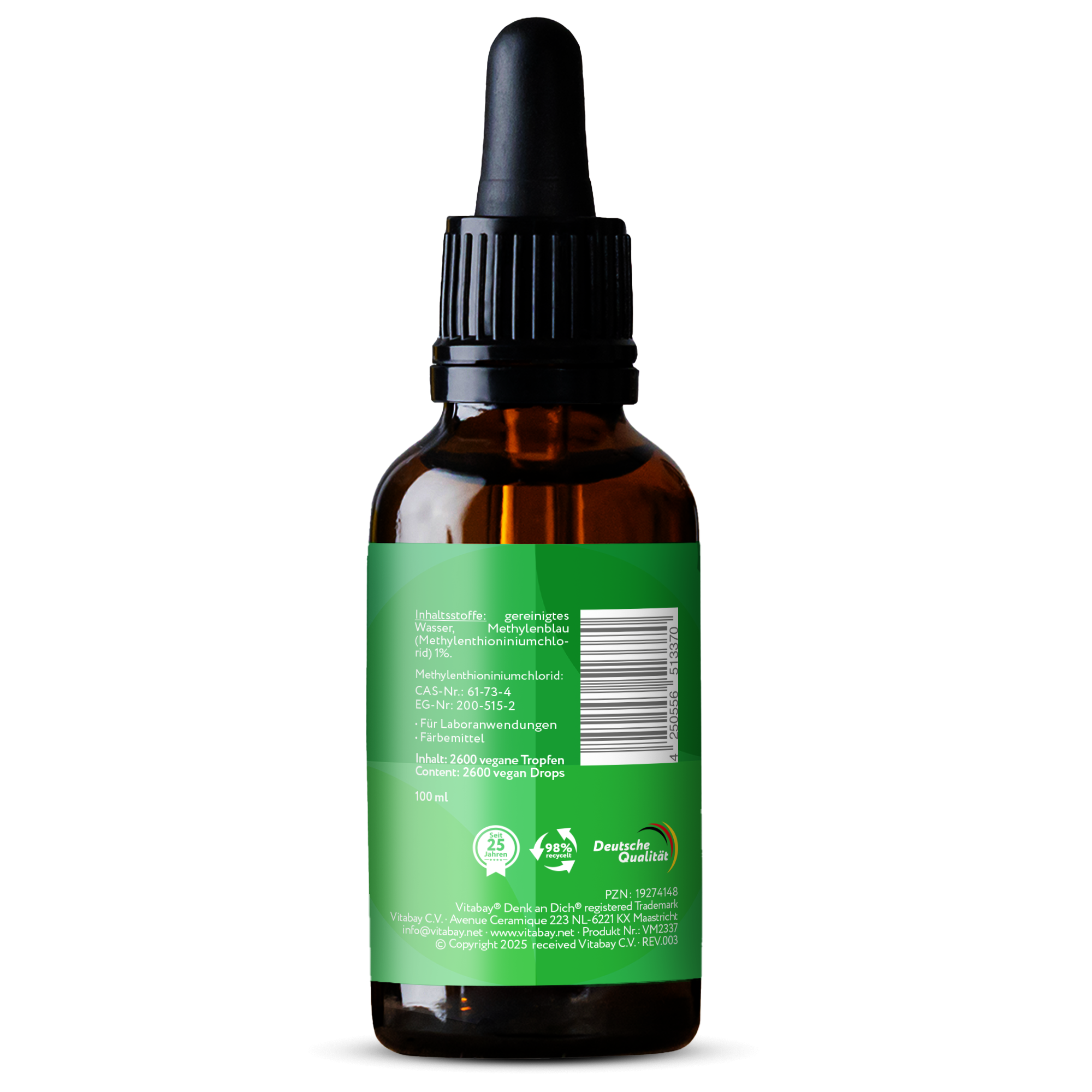 Methylenblau Hochdosiert reinst USP 1% 100ml