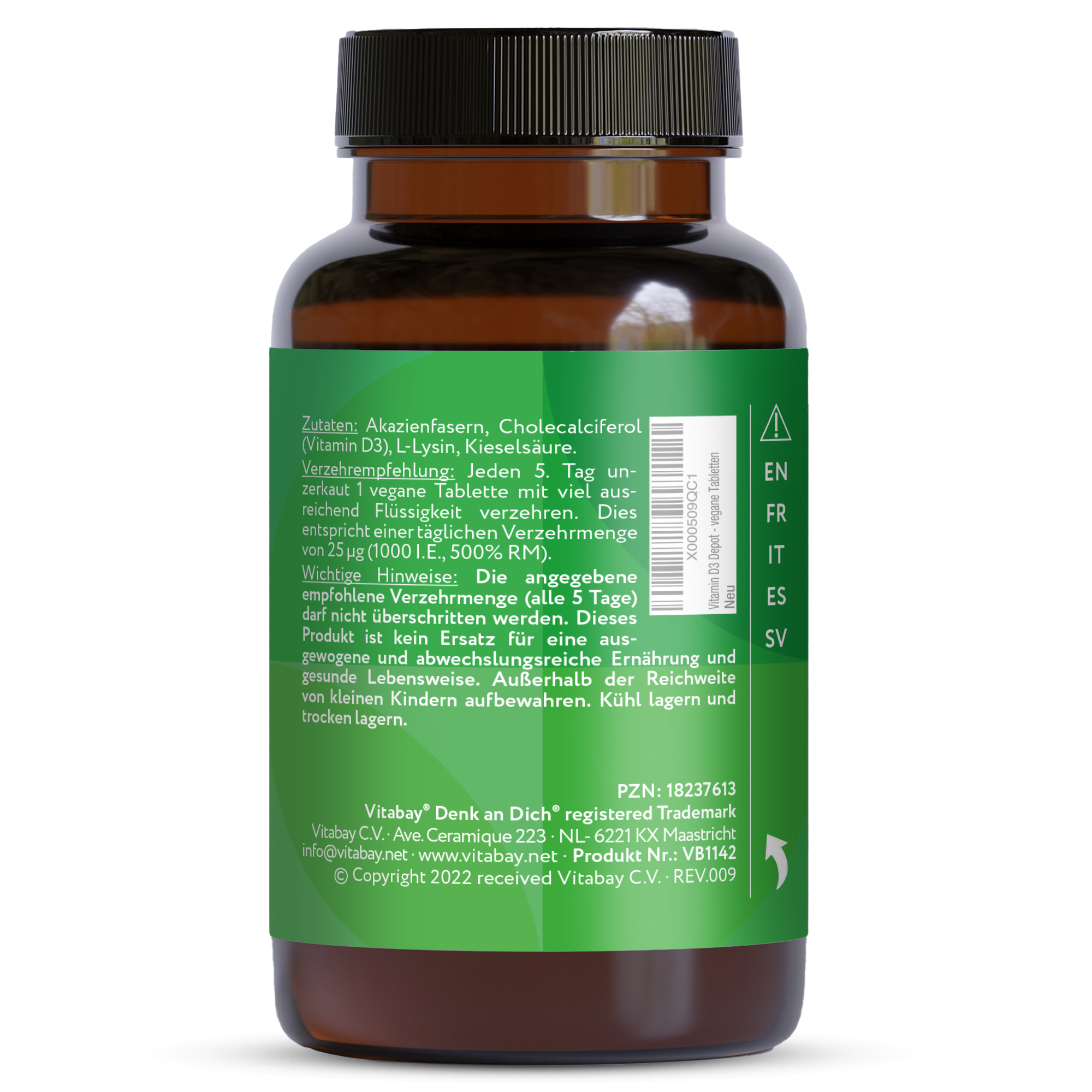 Vitamin D3 Depot 5,000 I.U. - Vegan Tablets