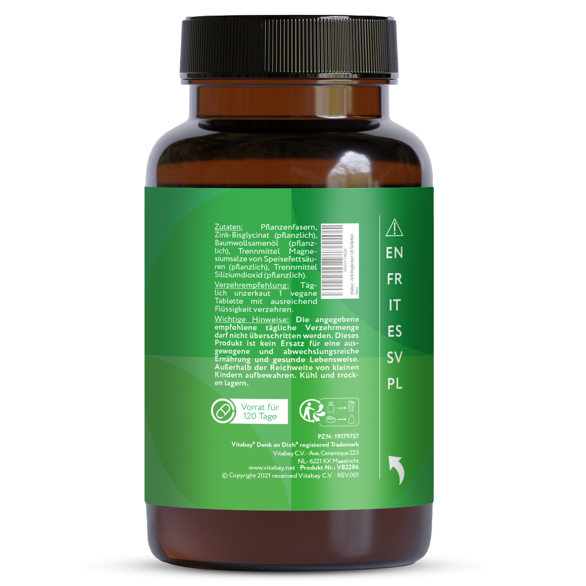 Zink Bisglycinat 25mg - Tabletten