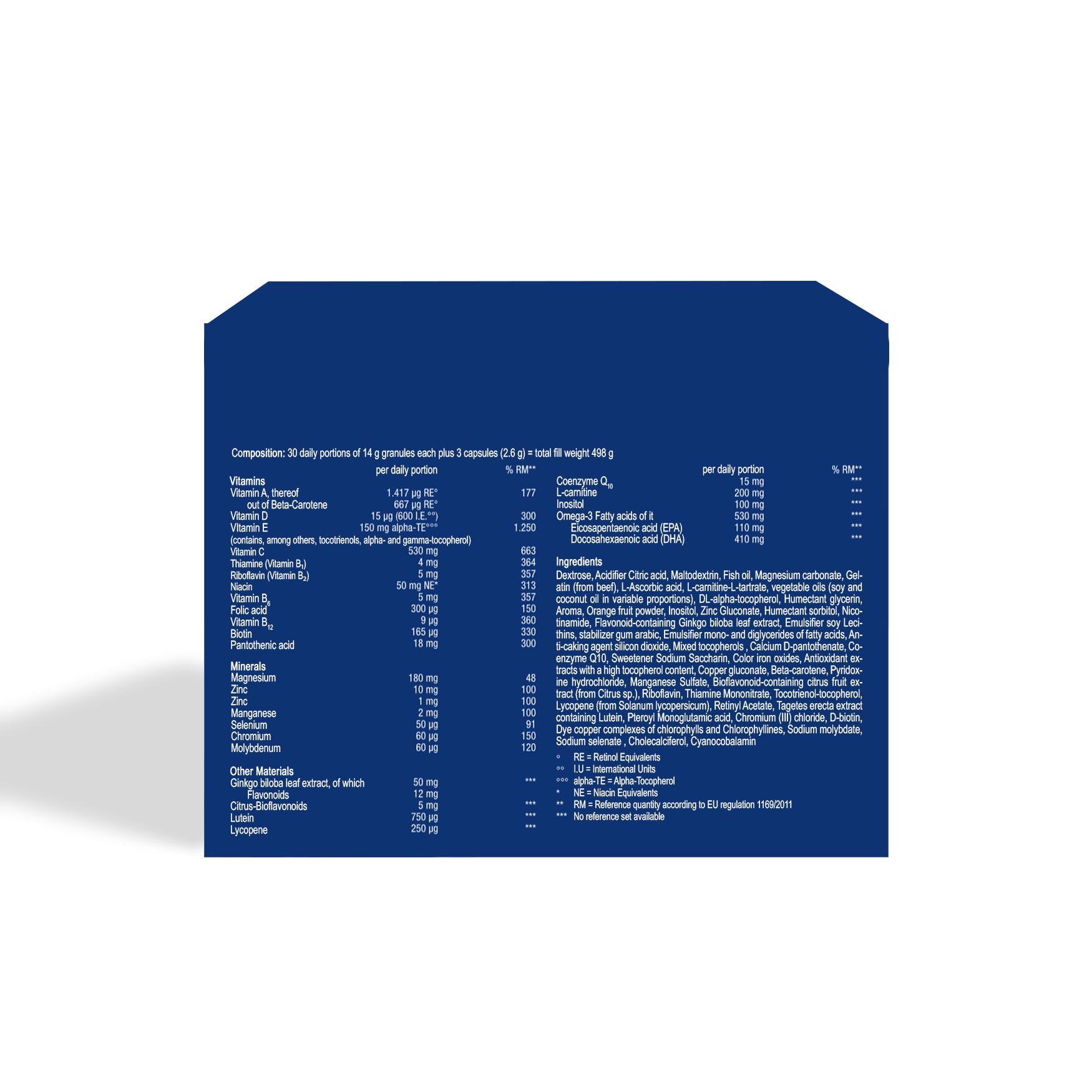 Orthomol, Aurinor, 30 Powder Sachets & 90 Capsules, 30 Servings