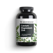 Calcium Magnesium Zink Tabletten von NATURAL ELEMENTS mit Vitamin D3 und K2, vegetarisch