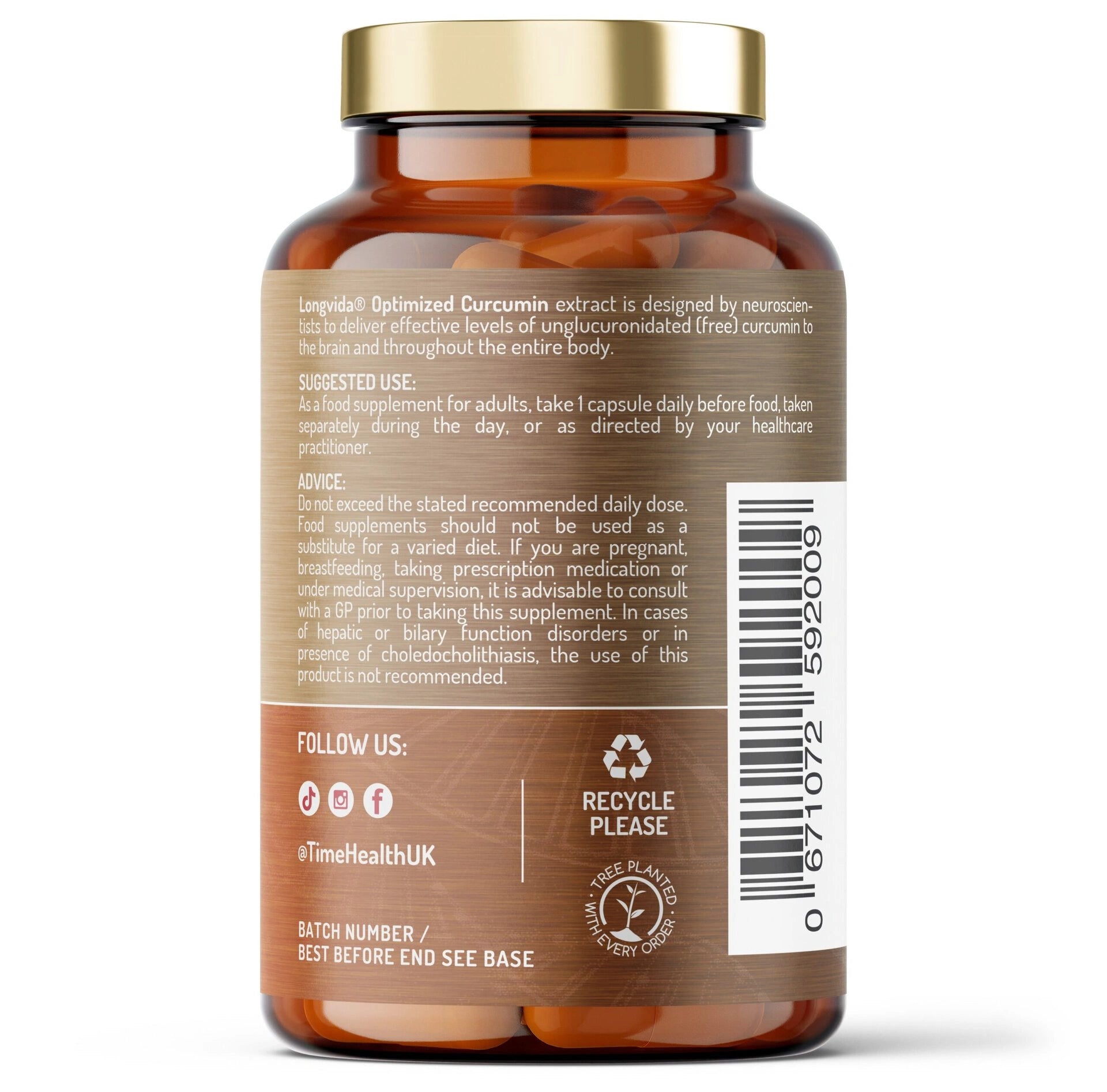Time Health Longvida Optimiertes Curcumin-Extrakt