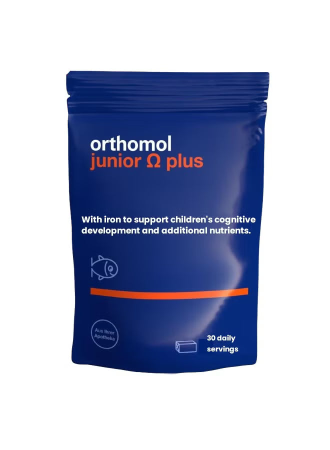 Orthomol junior Omega plus 30 daily portions with 3 x 30 toffees.
