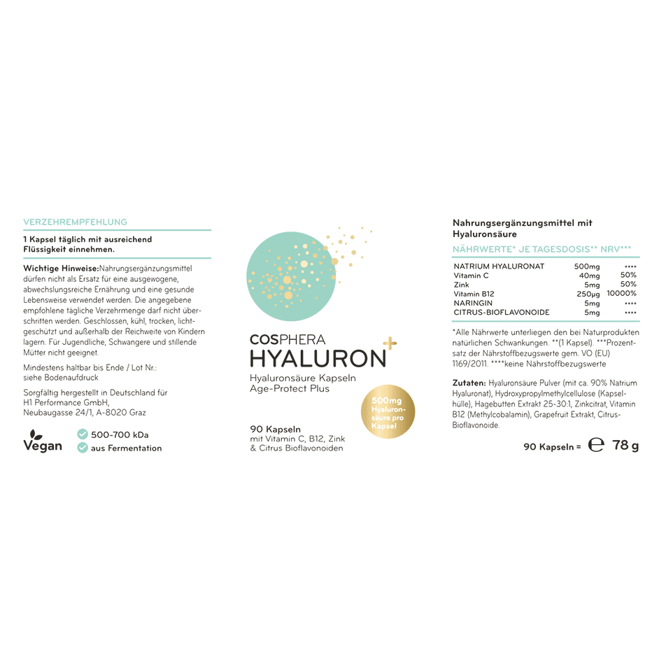 Cosphera Hyaluronic Acid Capsules