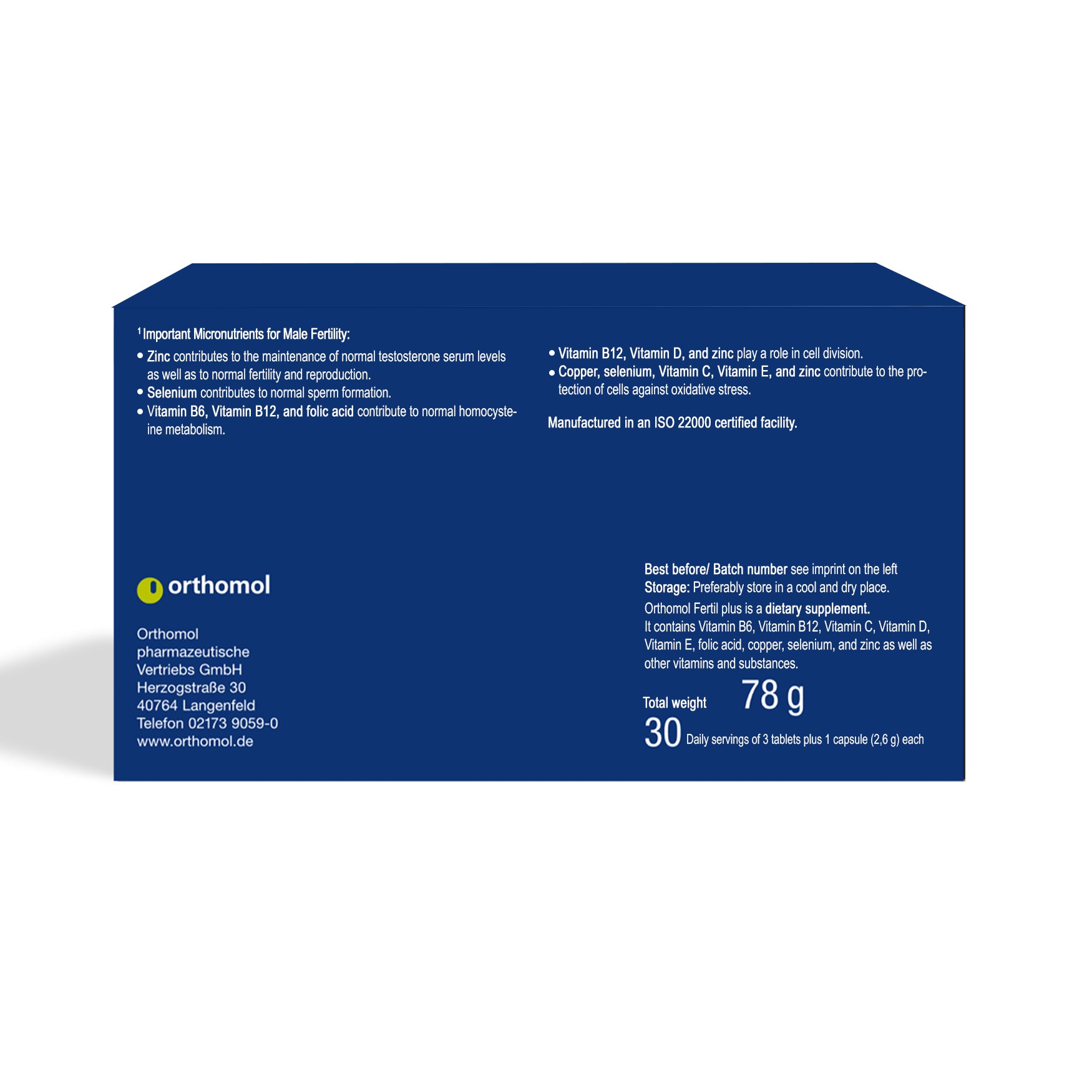 Orthomol, Fertil Plus, 30 Tablets & 30 Capsules