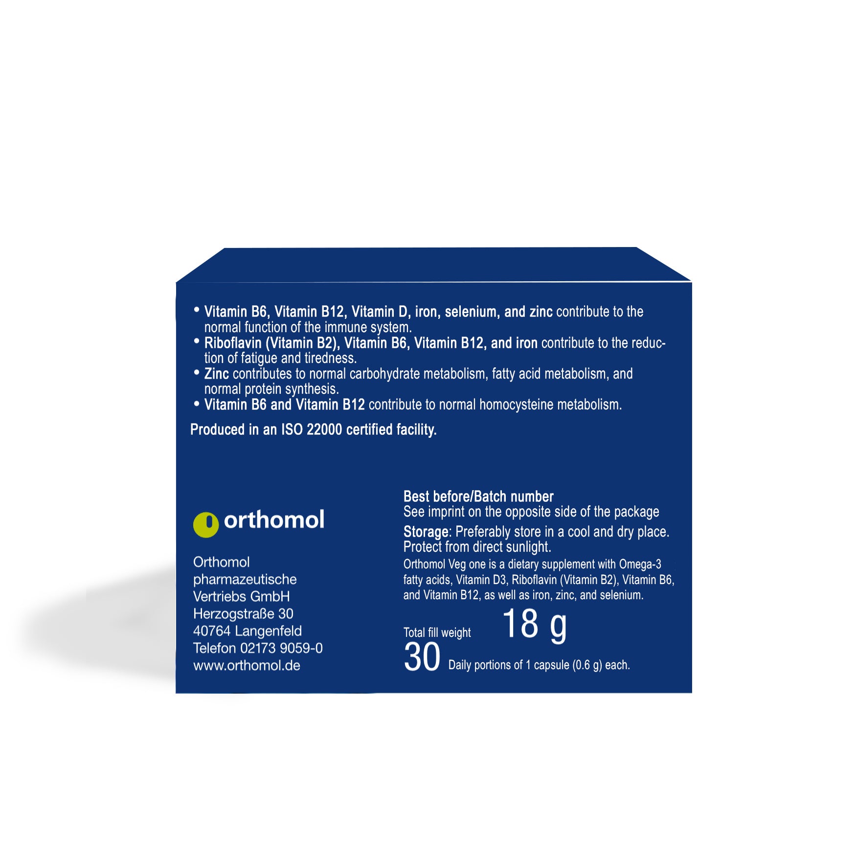 Orthomol, Veg one, 30 Capsules