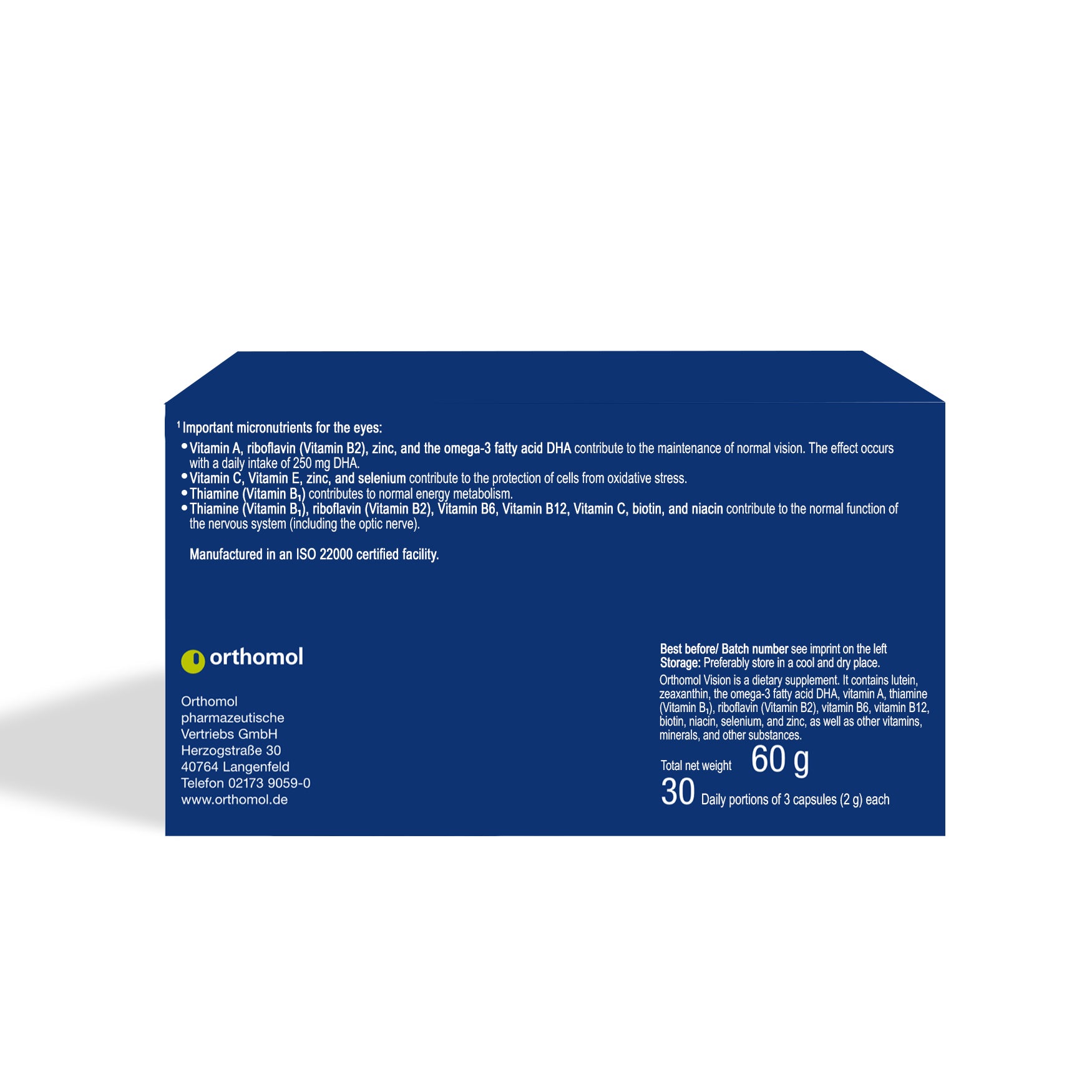 Orthomol, Vision, 30 Capsules