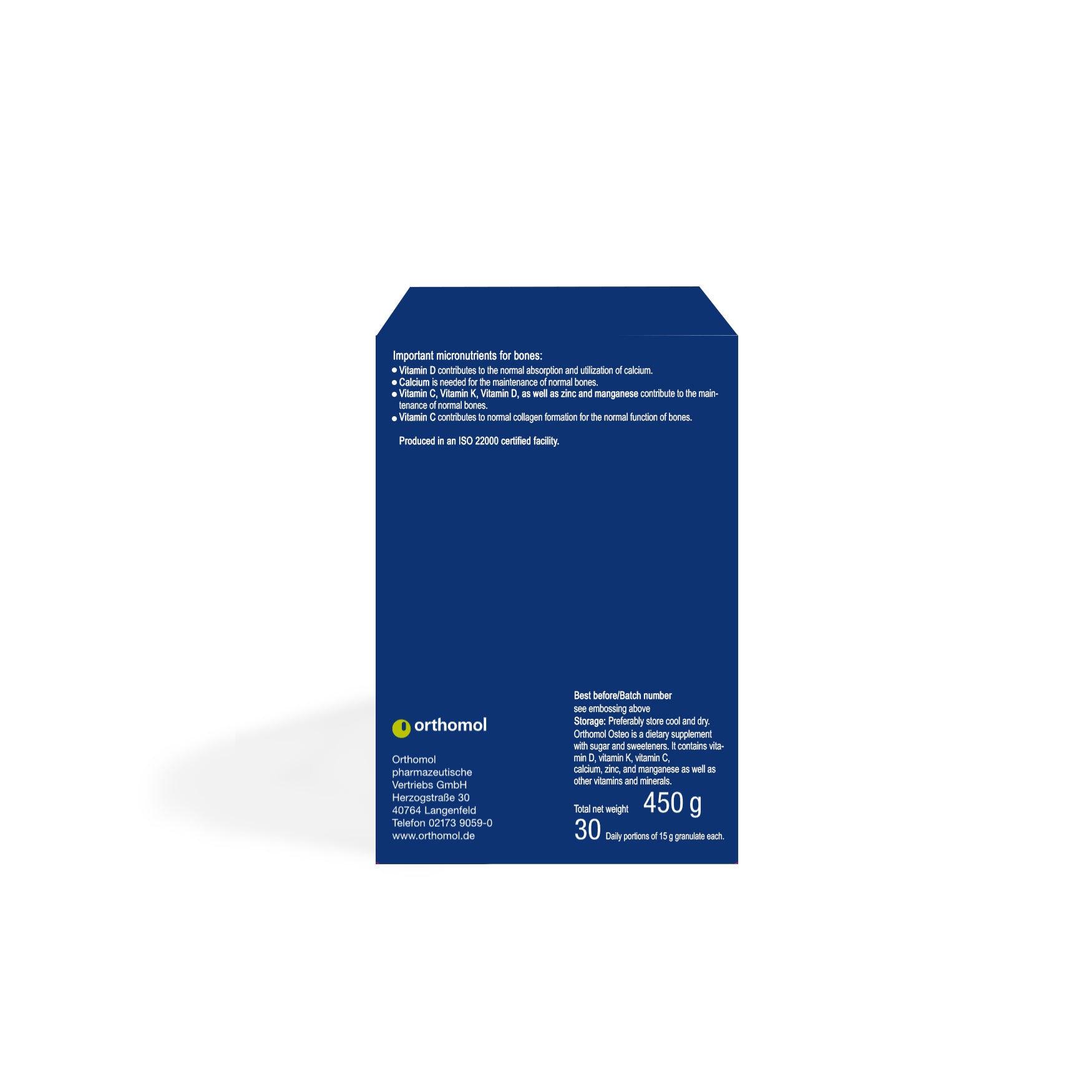 Orthomol, Osteo, 30 daily powder