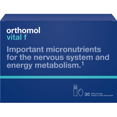 Orthomol, Vital F, Micronutrients for women, 30 Ready-to-drink capsules