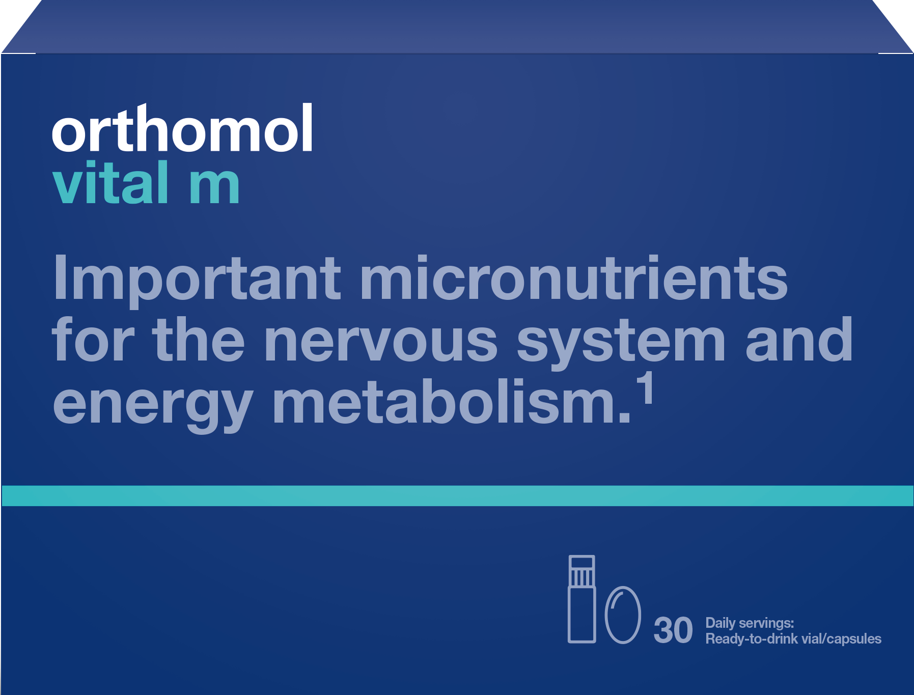 Orthomol, Vital M, Micronutrients for men, 30 Ready-to-drink capsules