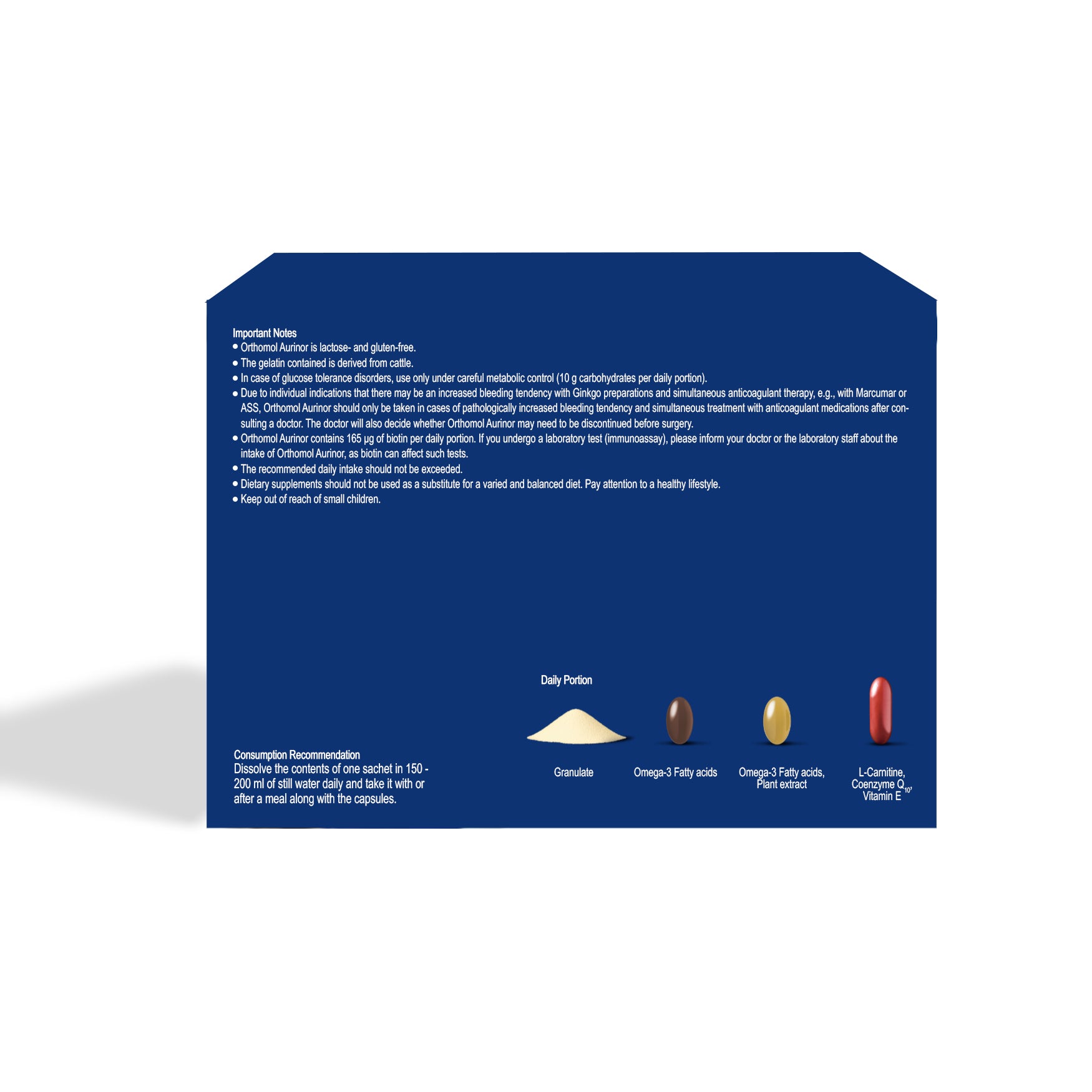 Orthomol, Aurinor, 30 Powder Sachets & 90 Capsules, 30 Servings