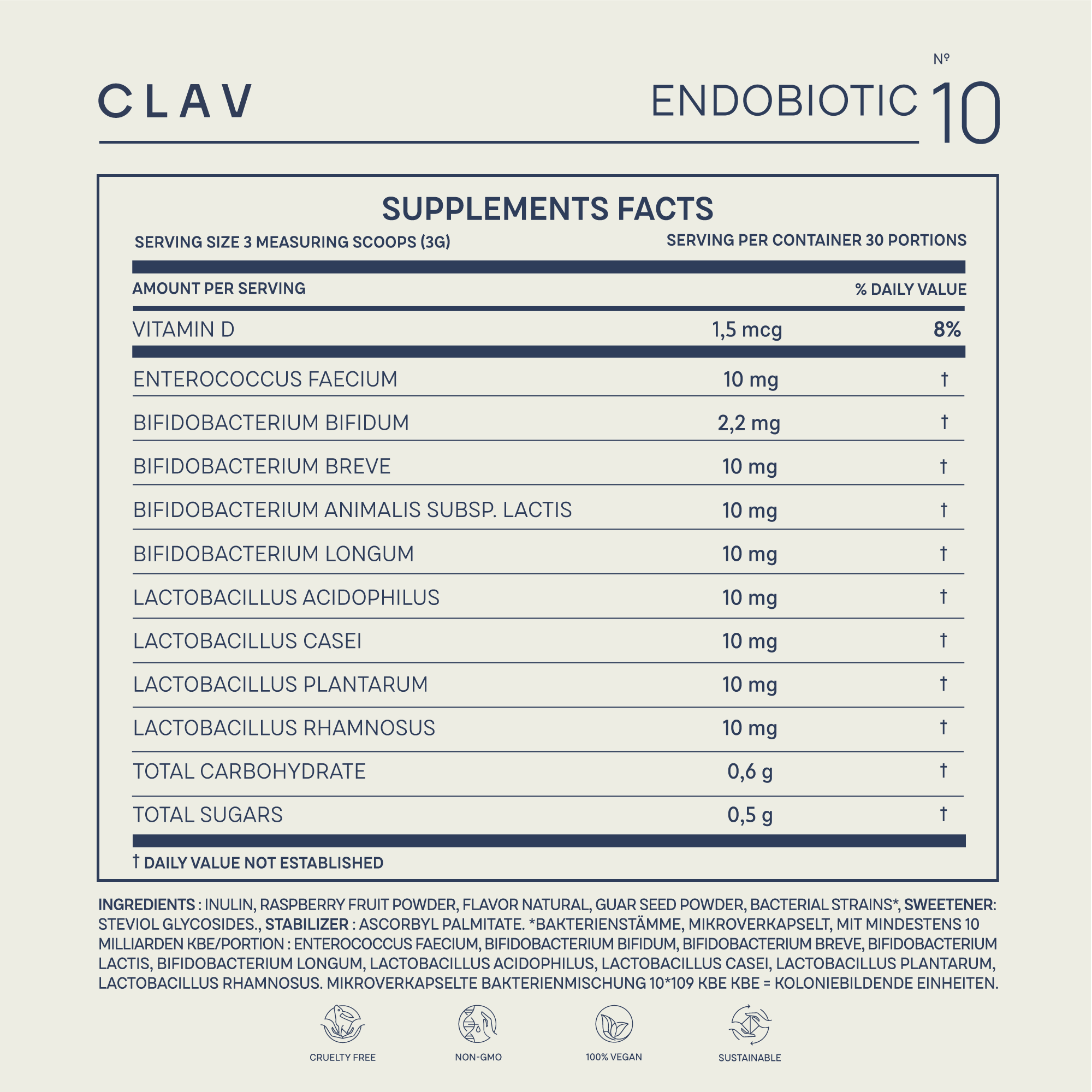 ENDO BIOTIC | Probiotic Drink Powder